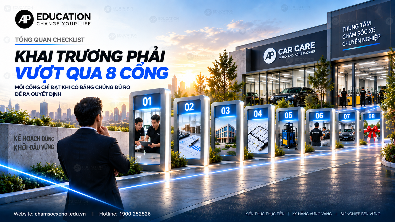 Khai trương phải vượt qua 8 cổng