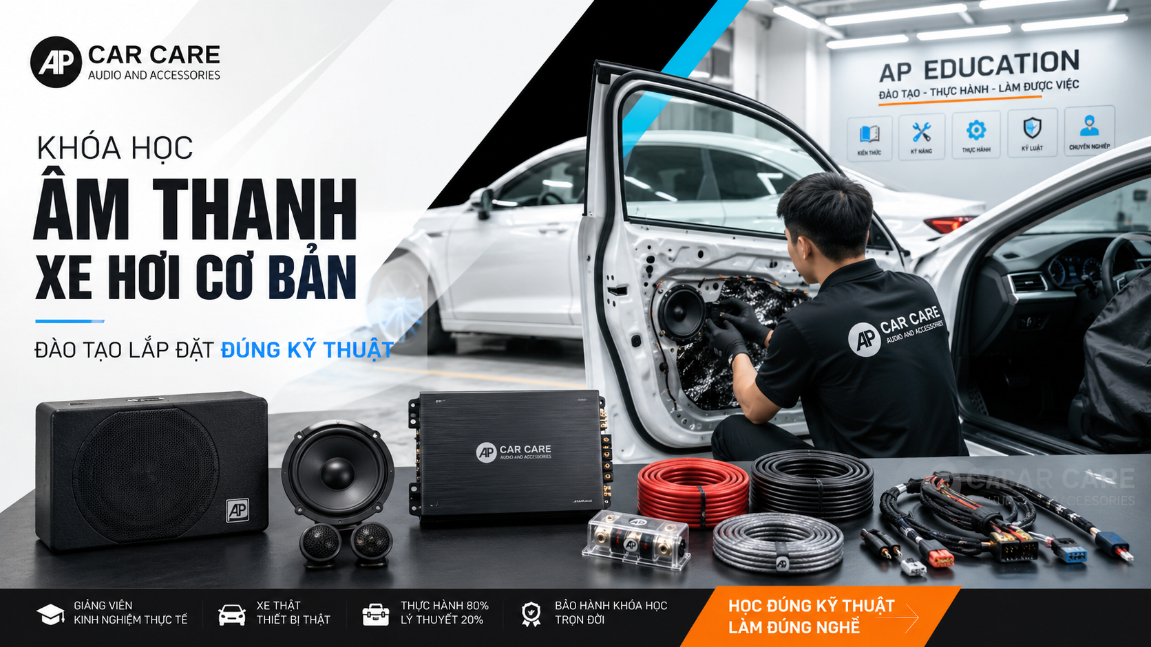 Khoá học âm thanh xe hơi cơ bản